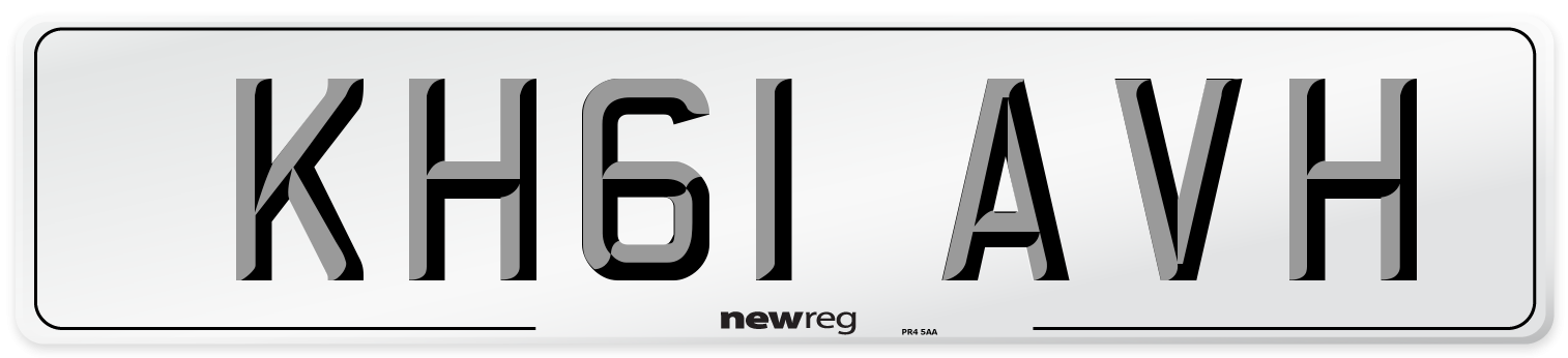 KH61 AVH Number Plate from New Reg